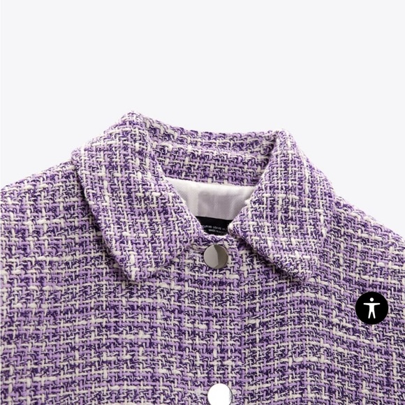 Purple tweed textured blazer with matching skirt HOST Pick π₯³π₯³π₯³π₯³π₯³ - Picture 11 of 16